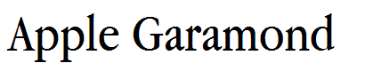 Apple Garamond