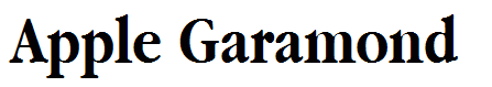 Apple Garamond