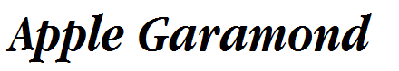 Apple Garamond