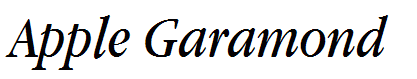 Apple Garamond