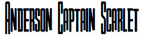 Anderson Captain Scarlet