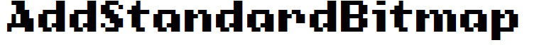 AddStandardBitmap