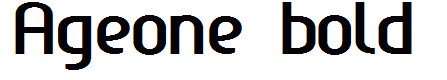 Ageone bold