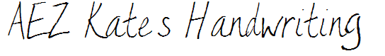 AEZ Kate's Handwriting