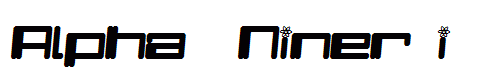 Alpha  Niner i