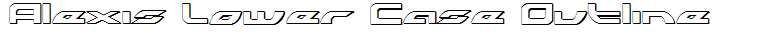 Alexis Lower Case Outline