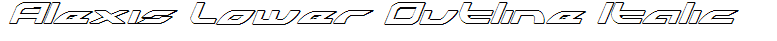 Alexis Lower Outline Italic