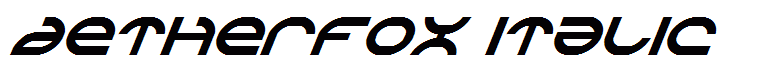 Aetherfox Italic