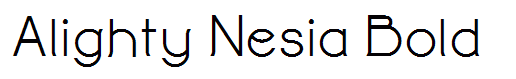Alighty Nesia Bold