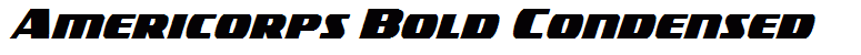 Americorps Bold Condensed