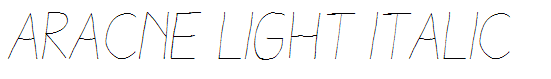 Aracne Light Italic