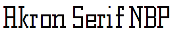 Akron Serif NBP