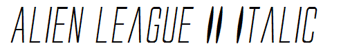 Alien League II Italic