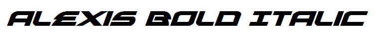 Alexis Bold Italic