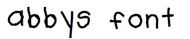 abbys font