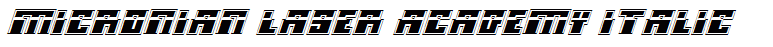 Micronian Laser Academy Italic