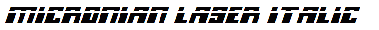 Micronian Laser Italic