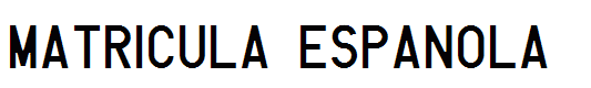 Matricula Espanola
