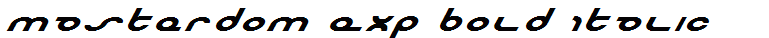 Masterdom Exp Bold Italic