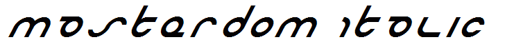 Masterdom Italic