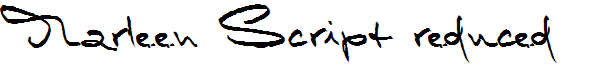 Marleen Script reduced