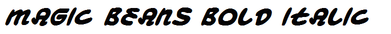 Magic Beans Bold Italic