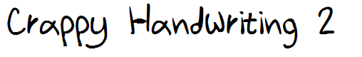 Crappy Handwriting 2