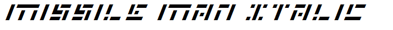 Missile Man Italic