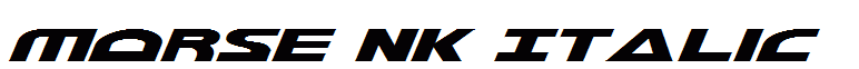 Morse NK Italic
