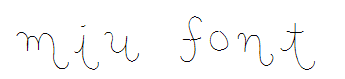 miu font