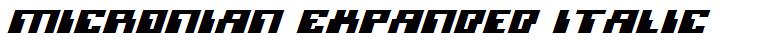 Micronian Expanded Italic