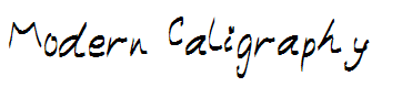 Modern Caligraphy
