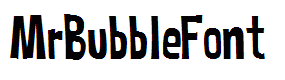 MrBubbleFont