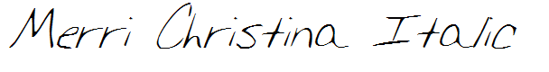 Merri Christina Italic