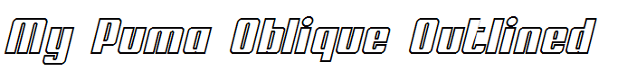 My Puma Oblique Outlined