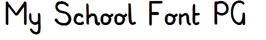 My School Font PG