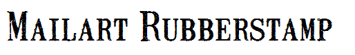 Mailart Rubberstamp