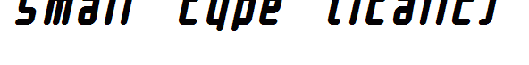 Small type (italic)
