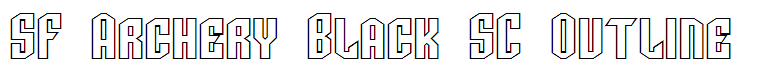 SF Archery Black SC Outline