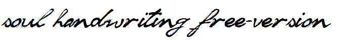 soul handwriting_free-version