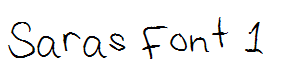 Saras Font 1