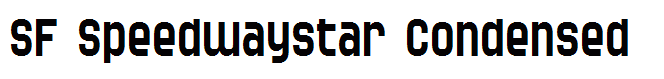 SF Speedwaystar Condensed