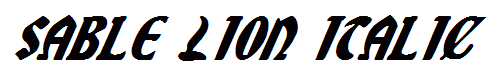 Sable Lion Italic