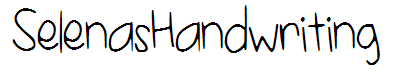 SelenasHandwriting