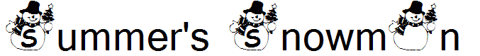 Summer's Snowman