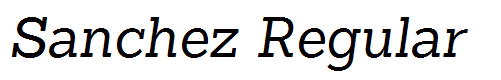 Sanchez Regular