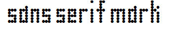 sans serif mark