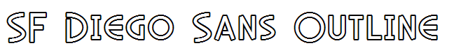 SF Diego Sans Outline