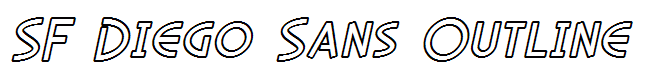 SF Diego Sans Outline