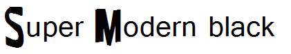 Super Modern black